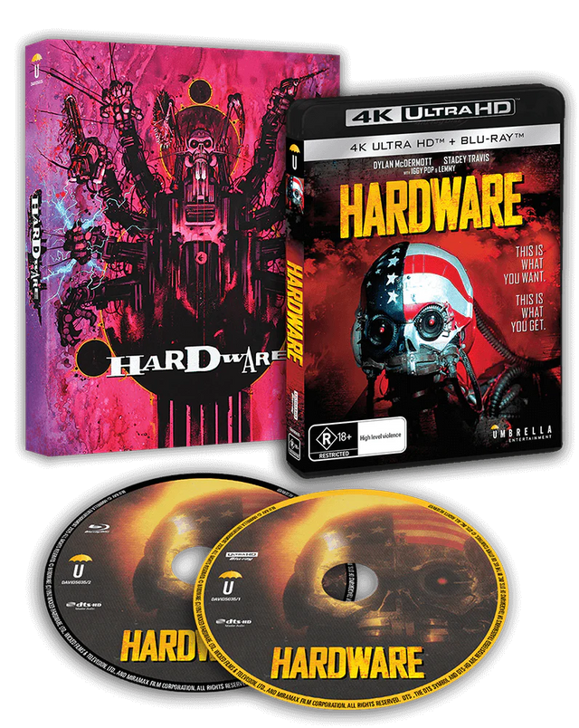 Hardware (1990) *NOTE* LE Slipcover Umbrella - 4K UHD / Blu-ray Region Free