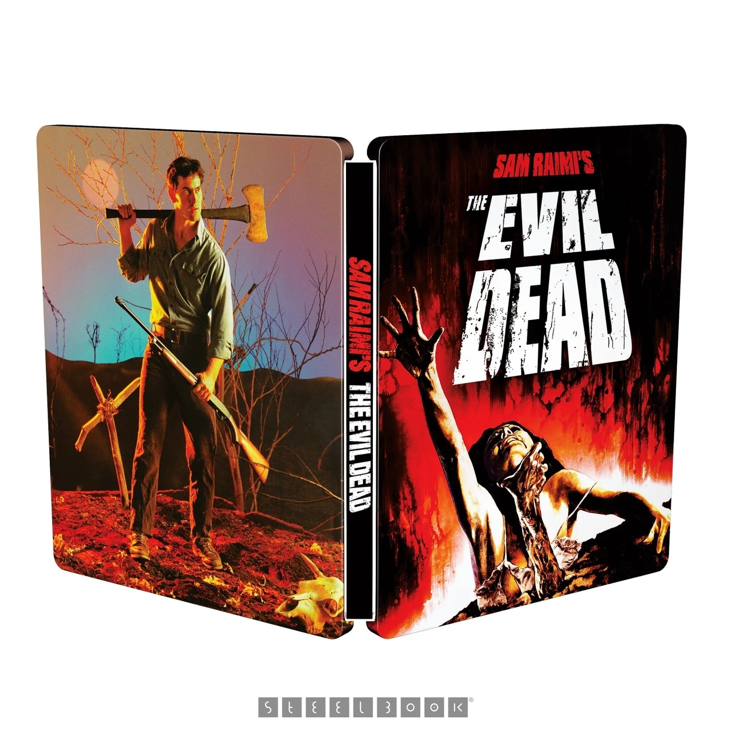 PRE-ORDER The Evil Dead (1981) UK Limited Edition Steelbook - 4K UHD / Blu-ray Region B *ONE PER PERSON*