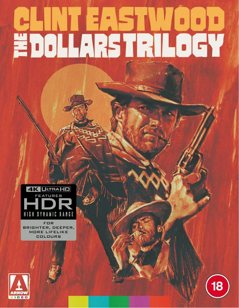 PRE-ORDER A Fistful Of Dollars / For A Few Dollars More / The Good The Bad And The Ugly (Trilogy) Limited Edition Arrow UK - 4K UHD