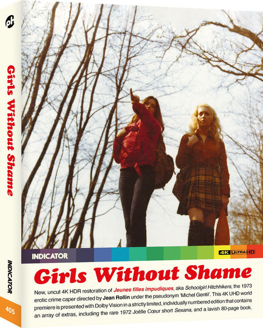 PRE-ORDER Girls Without Shame (Schoolgirl Hitchhikers 1973) LE Indicator US - 4K UHD