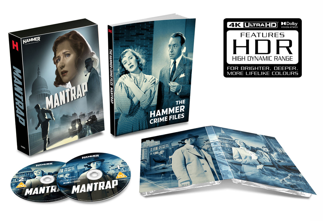 PRE-ORDER Mantrap (1961) Limited Collector's Edition Hammer Films - 4K UHD / Blu-ray Region Free
