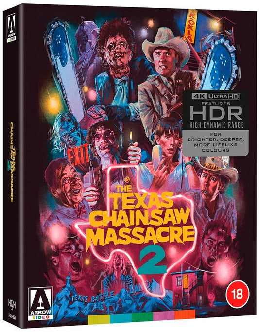 PRE-ORDER Texas Chainsaw Massacre 2 (1986) LE Arrow UK - 4K UHD