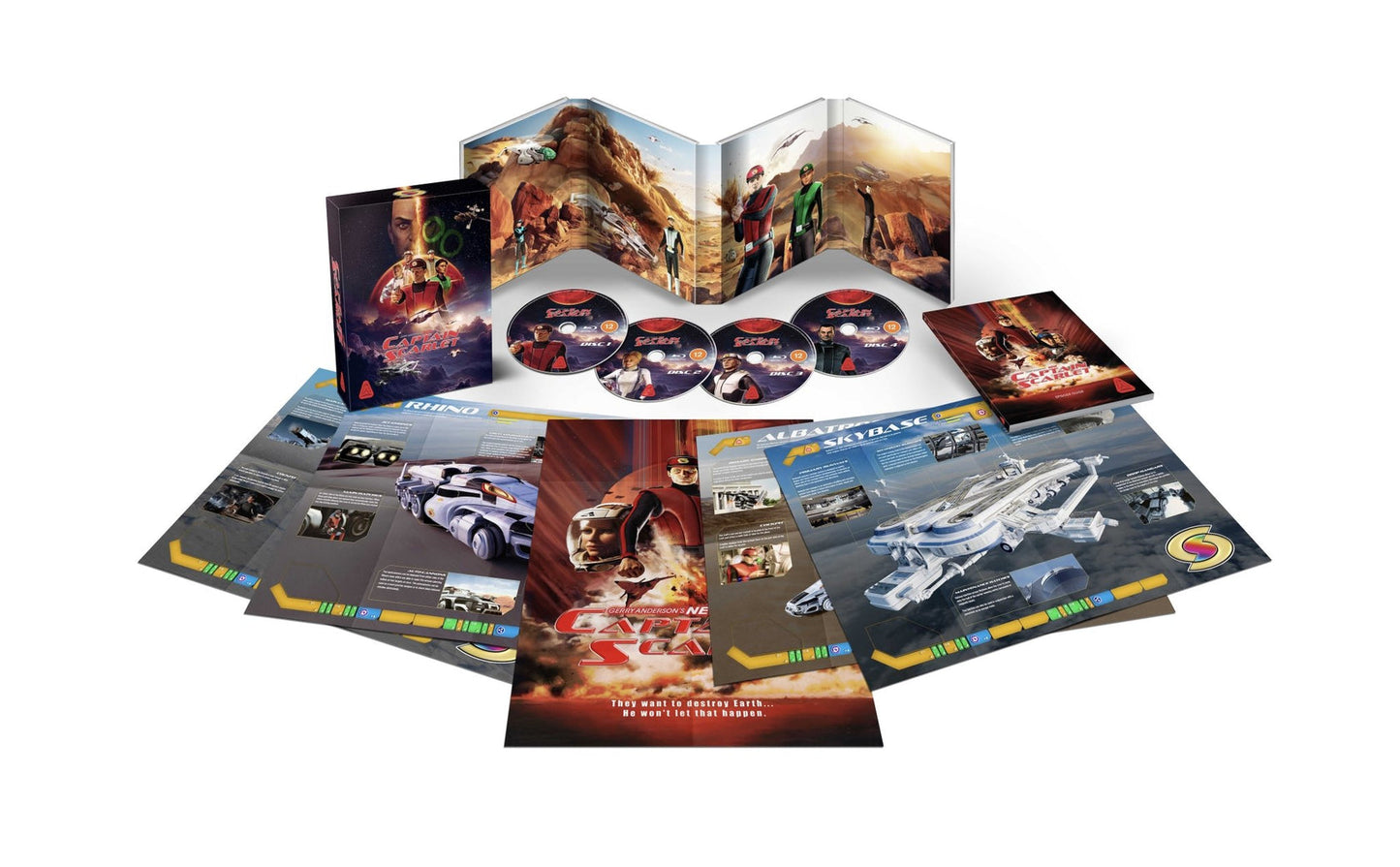 PRE-ORDER New Captain Scarlet Series 1 to 2 Complete Collection - Limited Collector's Edition - Blu-ray Region Free