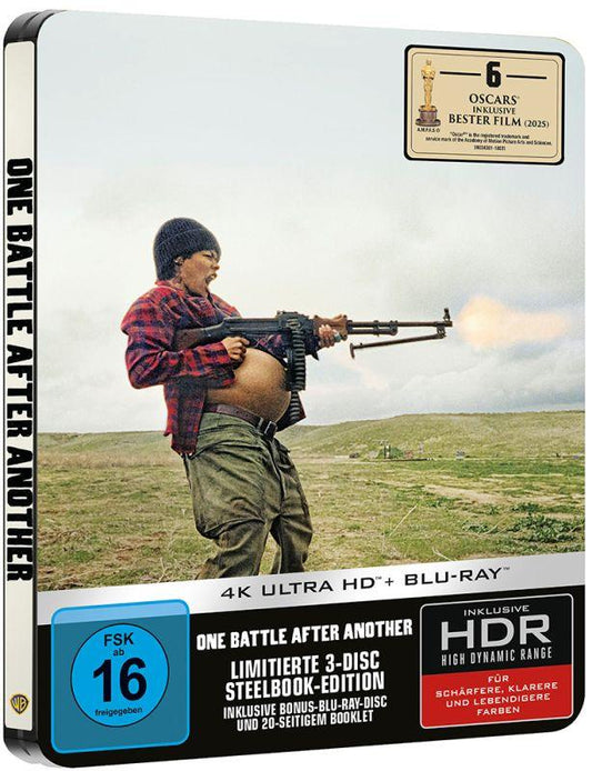 One Battle After Another (2025) Limited Edition Steelbook German Import - 4K UHD / Blu-ray Region B