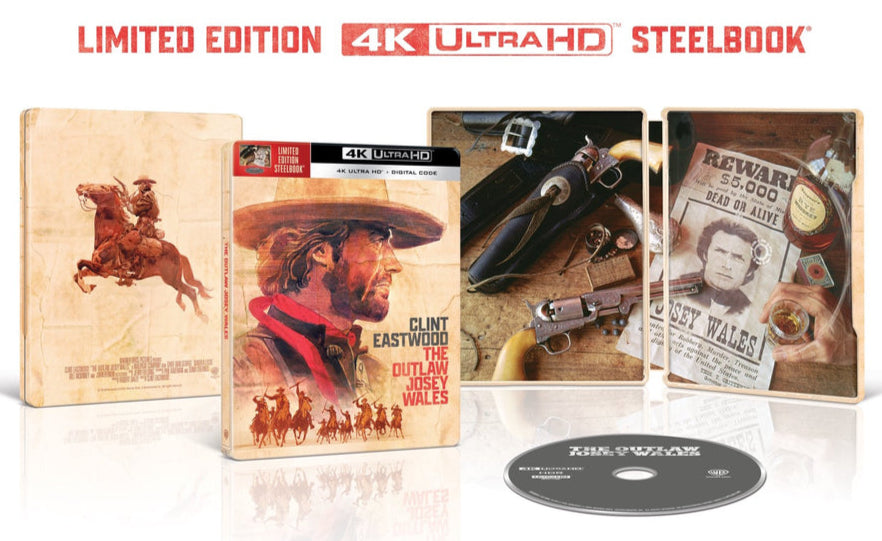 PRE-ORDER The Outlaw Josey Wales (1976) Limited Edition Steelbook - 4K UHD