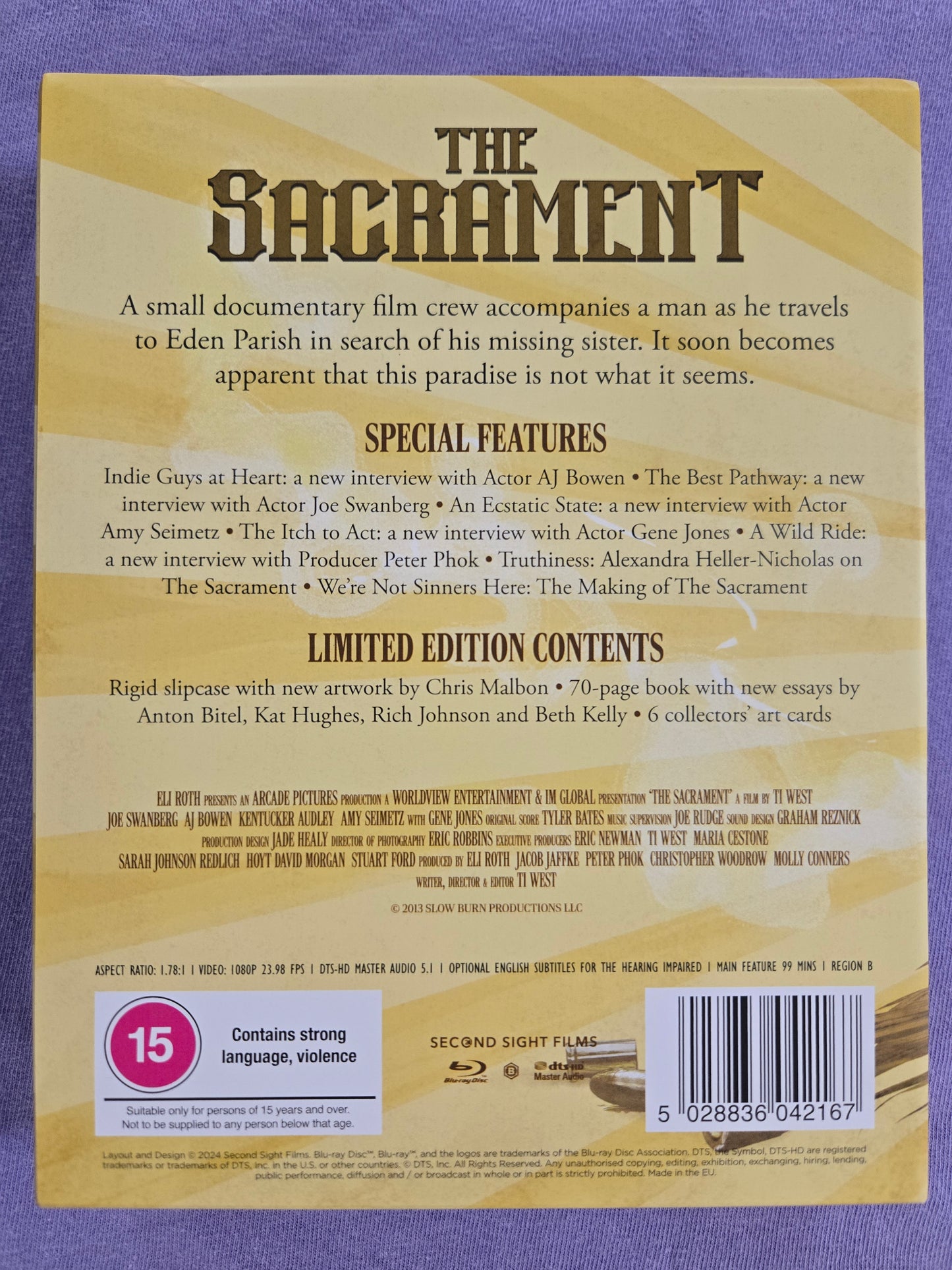 The Sacrament (2013) USED Limited Edition Second Sight - Blu-ray Region B