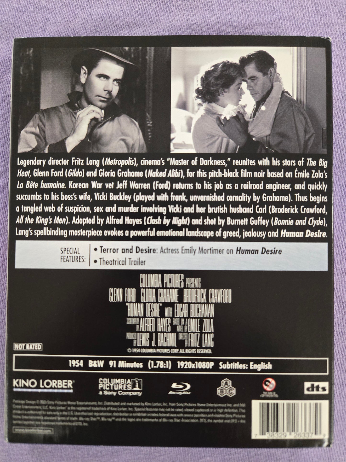 Human Desire (1954) USED w/ Slipcover Kino Lorber - Blu-ray