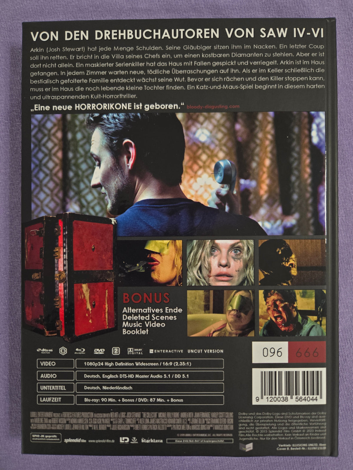 The Collector (2009) USED LE 666 Mediabook - Blu-ray Region B