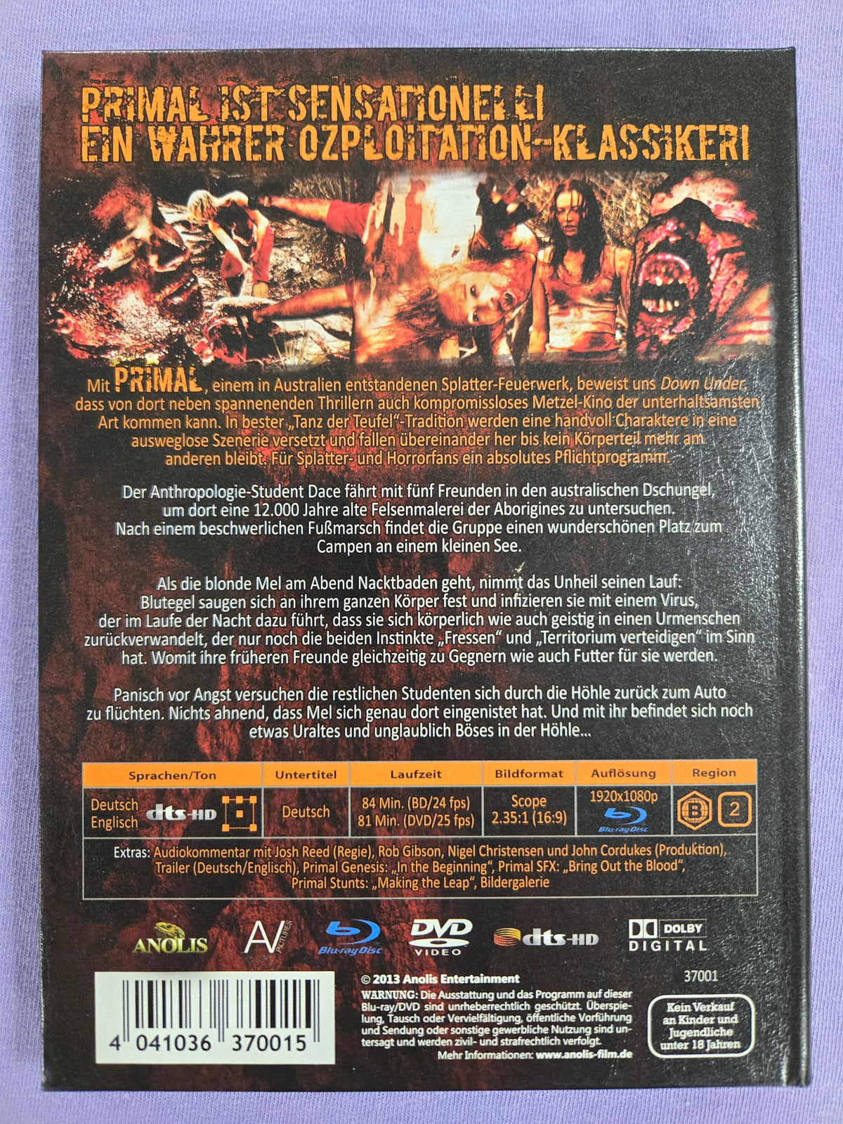 Primal (2010) USED LE 999 Mediabook - Blu-ray Region B