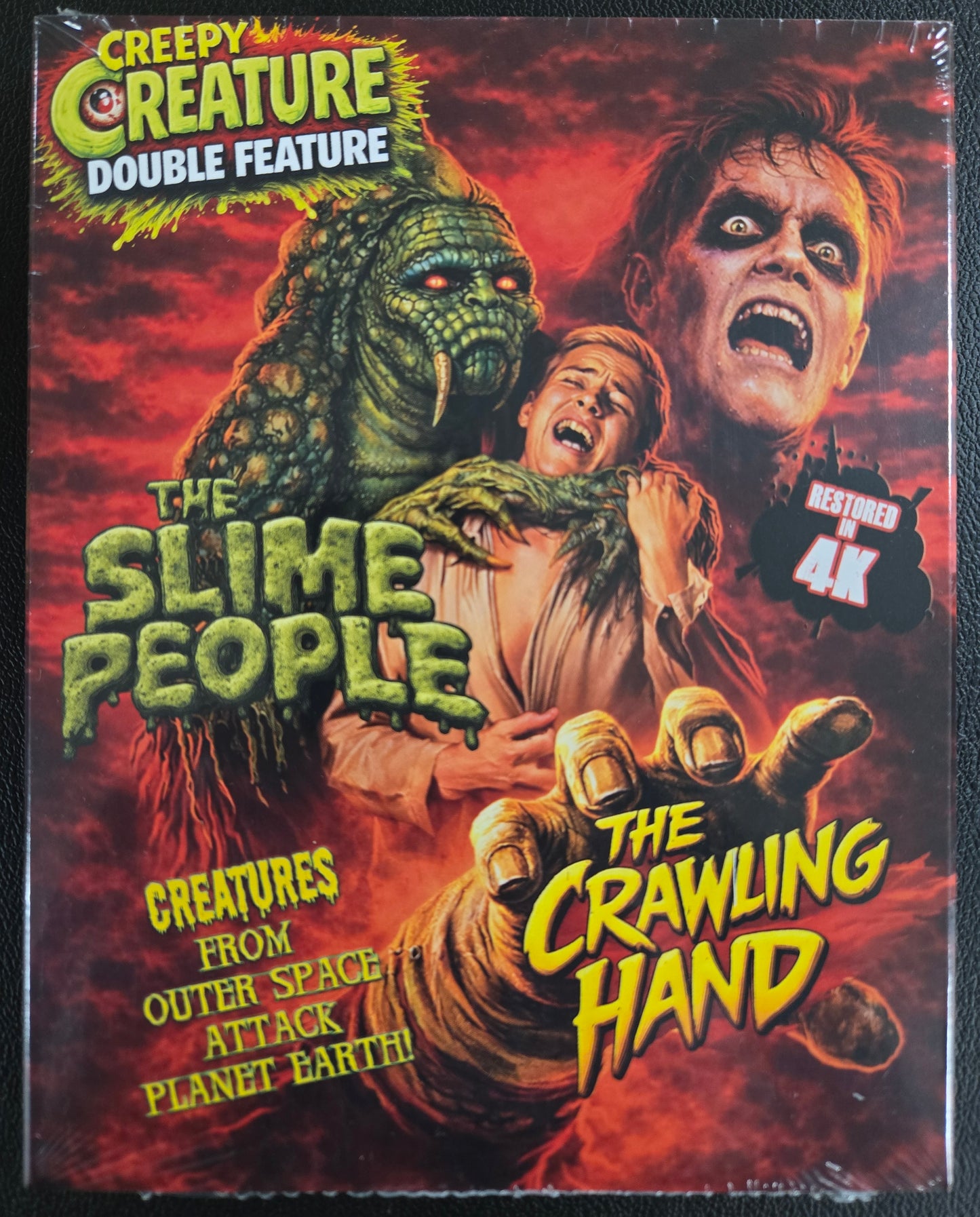 The Slime People + The Crawling Hand (Double Feature) w/ Slipcover VCI - Blu-ray