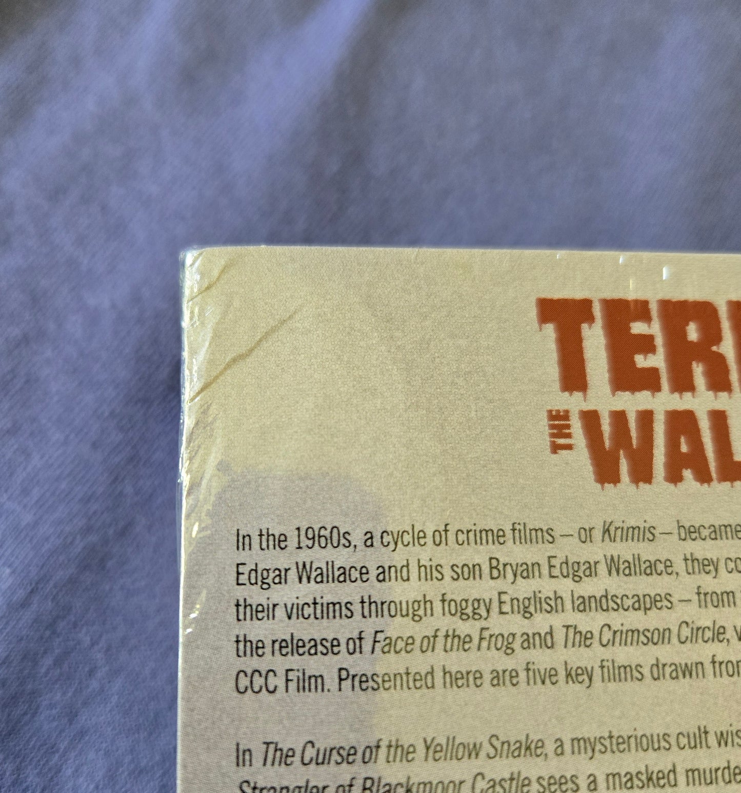 Terror in the Fog: The Wallace Krimi at CCC (5 Films) *DAMAGE* Limited Edition 2000 Box Set Eureka - Blu-ray Region A & B