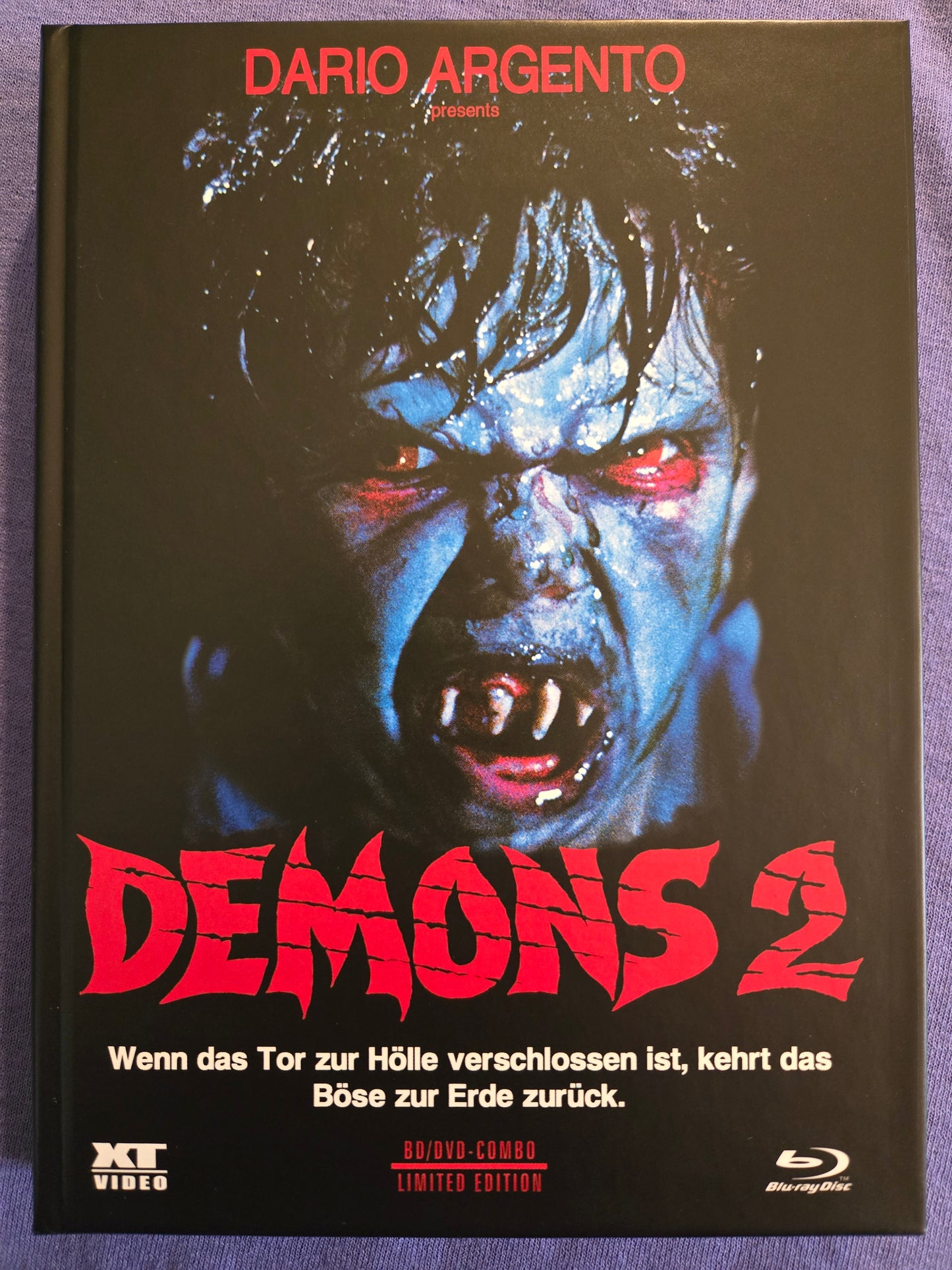 Demons 2 (1986) USED LE 1000 Mediabook Cover B - Blu-ray Region B