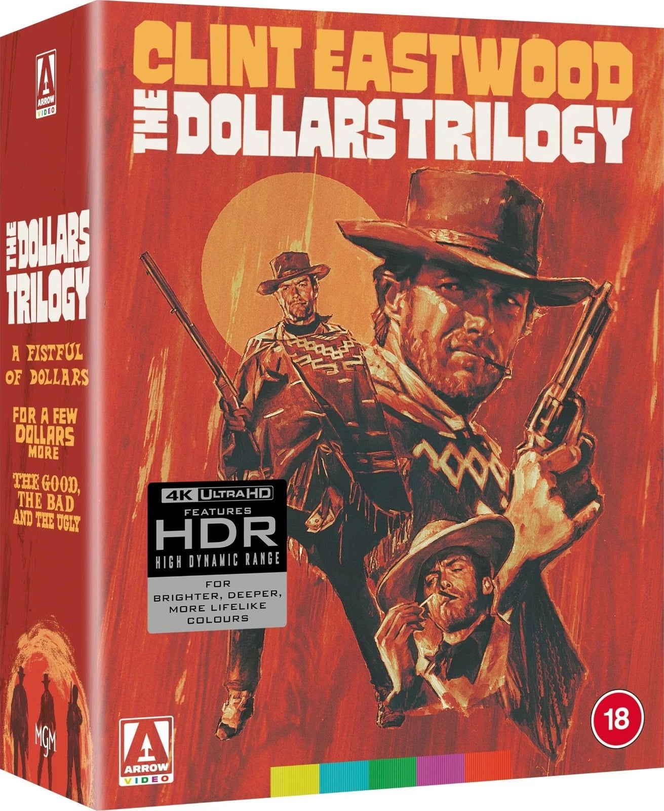*NOTE* A Fistful Of Dollars / For A Few Dollars More / The Good The Bad And The Ugly (Trilogy) Limited Edition Arrow UK - 4K UHD / Blu-ray Region B
