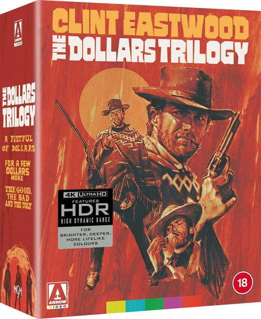 A Fistful Of Dollars / For A Few Dollars More / The Good The Bad And The Ugly (Trilogy) Limited Edition Arrow UK - 4K UHD / Blu-ray Region B