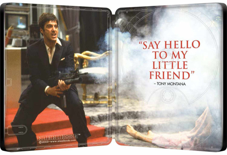 Scarface (1983) UK Limited Edition Steelbook - 4K UHD / Blu-ray Region Free