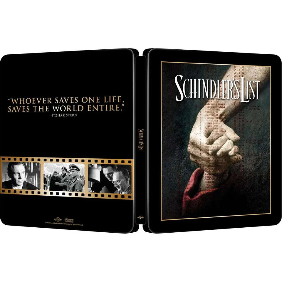 Schindler's List (1993) UK Theatrical Poster Limited Edition Steelbook - 4K UHD / Blu-ray Region Free