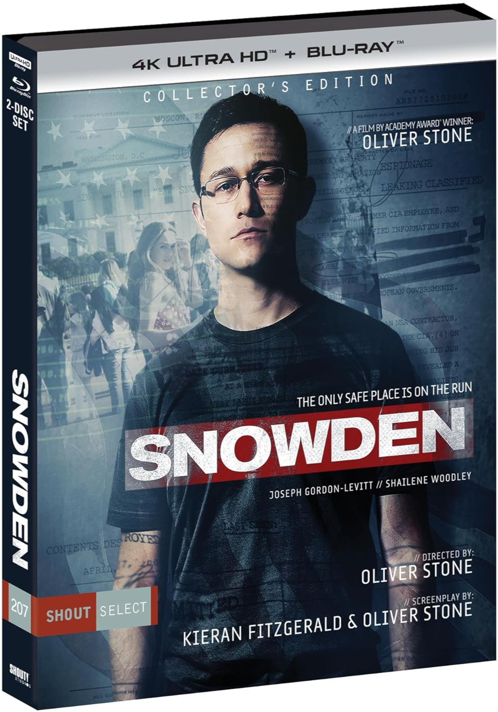 Snowden (2016) LE Slipcover Shout Factory - 4K UHD / Blu-ray *NOTE*