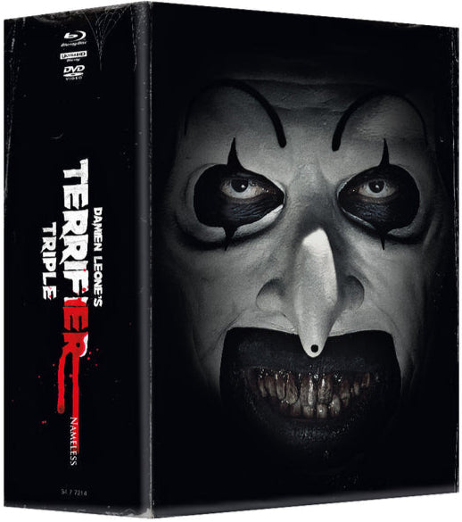 PRE-ORDER Terrifier (1-3) LE 1000 3 Mediabook Schuber Edition - 4K UHD / Blu-ray Region B